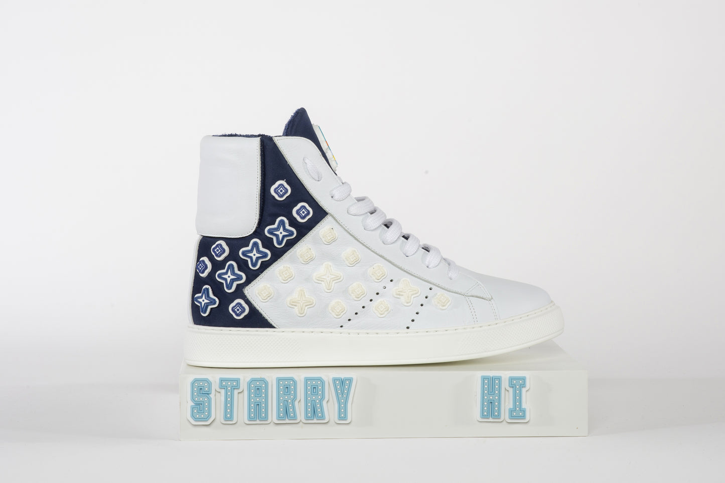 STARRY HIGH  WHITE BLUE