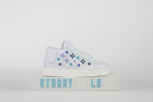 STARRY LOW WHITE MULTIBLUE - sneakerlunapark